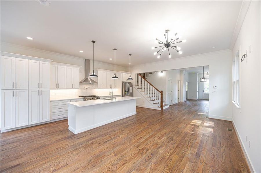 Furnished interior view inside a new home in , Atlanta (Image 16).