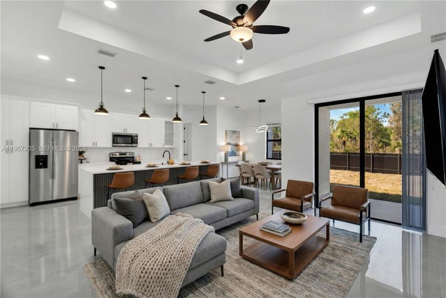 Furnished interior view inside a new home in , Lehigh Acres (Image 10).
