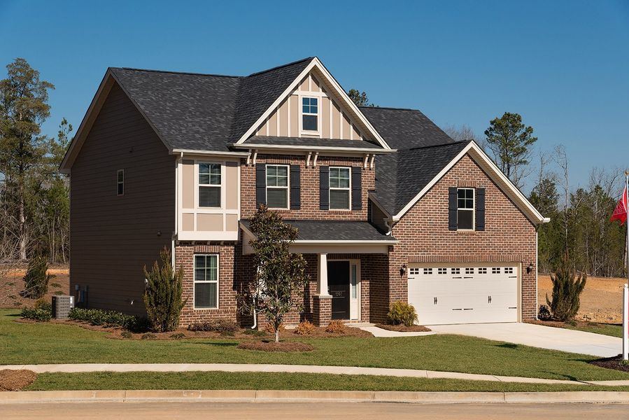 Representative exterior photo of a completed home built from the Richardson - Vanguard Collection by Mungo Homes in Parris Meadows, Chesnee, SC (Image 28).