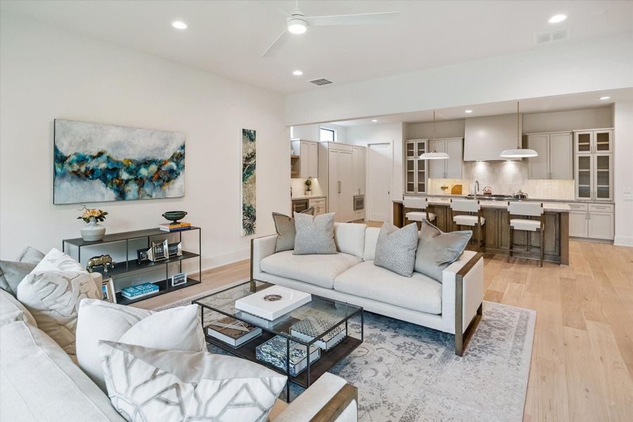 Furnished interior view inside a new home in , Houston (Image 16). Furnished interior view inside a new home in , Houston (Image 16).