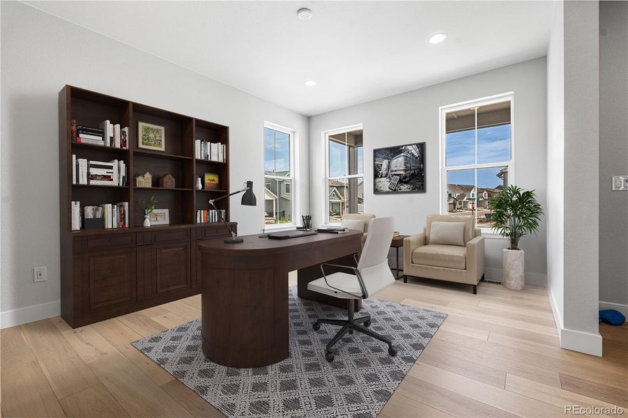 Furnished interior view inside a new home in Stargaze at Solstice, Littleton (Image 11). Furnished interior view inside a new home in Stargaze at Solstice, Littleton (Image 11).