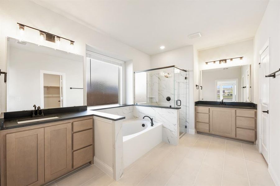 Furnished interior view inside a new home in Ridge Ranch Classic 60, Mesquite (Image 8).