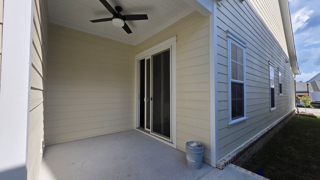Exterior details and patio area of a home in Heritage Walk, Chattanooga (Image 1). Exterior details and patio area of a home in Heritage Walk, Chattanooga (Image 1).