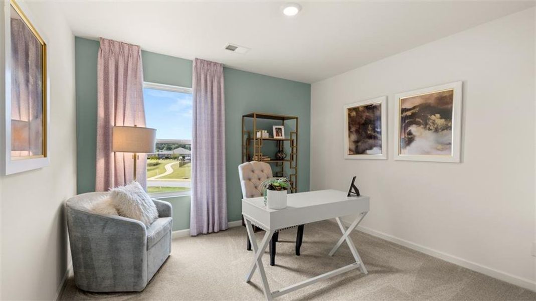 Furnished interior view inside a new home in Shoal Creek, Hampton (Image 19). Furnished interior view inside a new home in Shoal Creek, Hampton (Image 19).