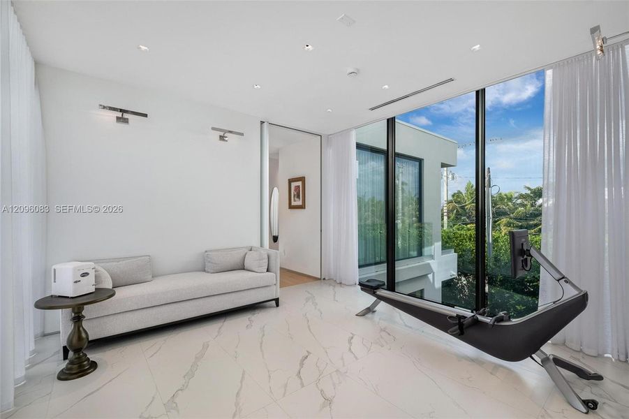 Furnished interior view inside a new home in , Miami Beach (Image 13).