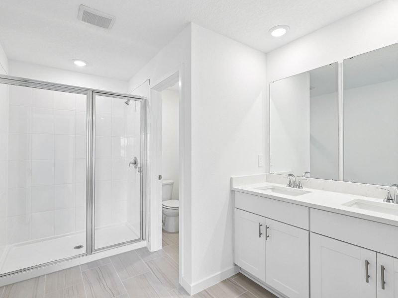 The Primary Bathroom at 35 Sandy Ln The Primary Bathroom at 35 Sandy Ln