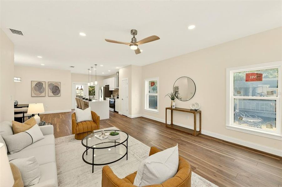 Furnished interior view inside a new home in , St. Petersburg (Image 5).