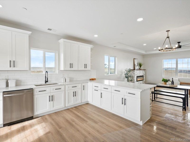 Furnished interior view inside a new home in , Strasburg (Image 23).
