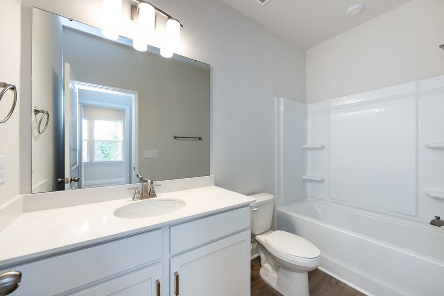 Furnished interior view inside a new home in Archer Row, Charlotte (Image 16). Furnished interior view inside a new home in Archer Row, Charlotte (Image 16).