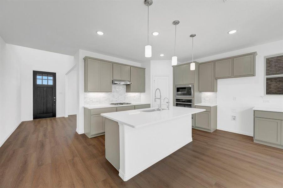Furnished interior view inside a new home in Lily Creek at Sutton Fields, Aubrey (Image 10).
