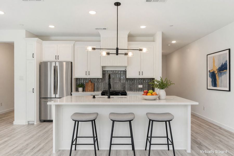 Furnished interior view inside a new home in Woodbridge Townhomes, Wylie (Image 6).