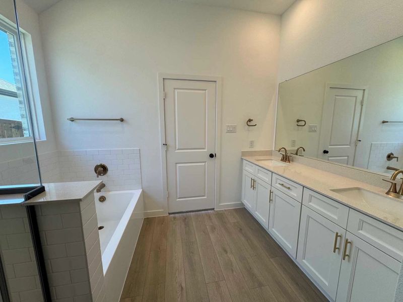 Primary Bathroom Construction Progress featuring the Serene Collection