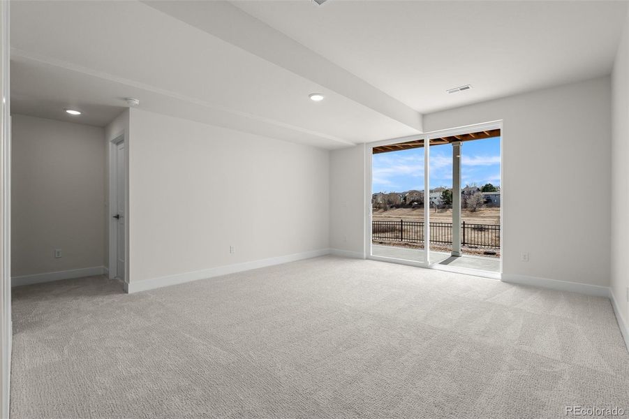 Spacious, unfurnished interior of a new home in Trailside at Cottonwood Creek, Colorado Springs (Image 24).