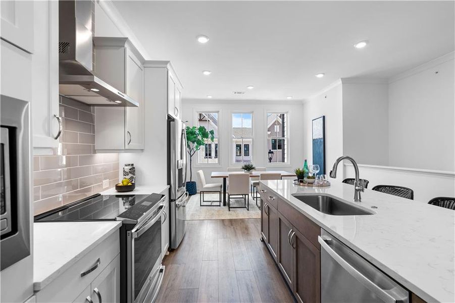 Furnished interior view inside a new home in Waterside Condos, Peachtree Corners (Image 10).