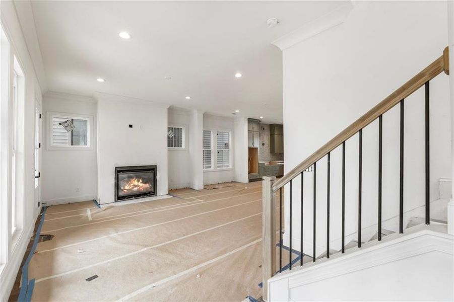 In-progress construction of a new home in , Alpharetta, GA (Image 21).