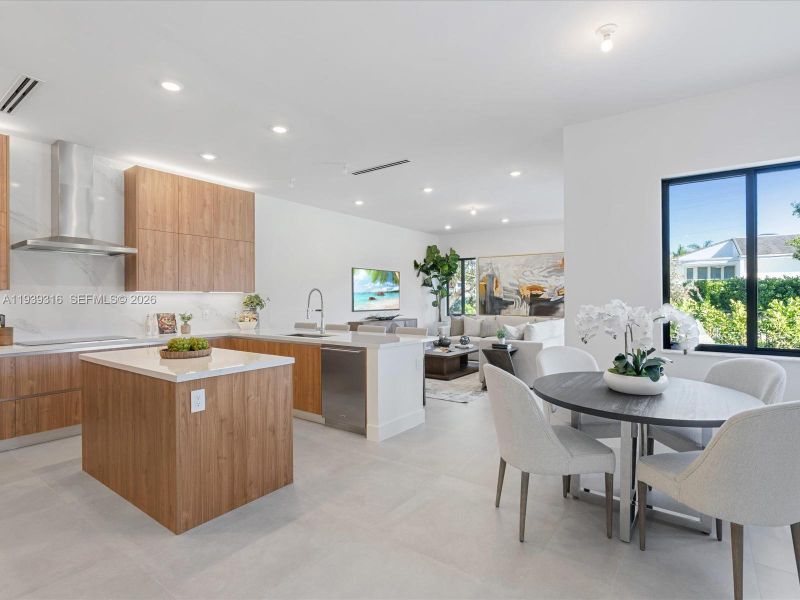 Furnished interior view inside a new home in , Miami (Image 39).