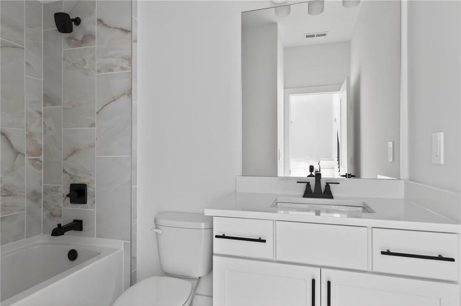 Furnished interior view inside a new home in , Suwanee (Image 12).