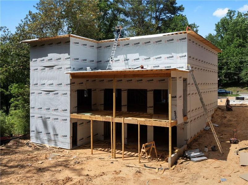 In-progress construction of a new home in , Atlanta, GA (Image 3).