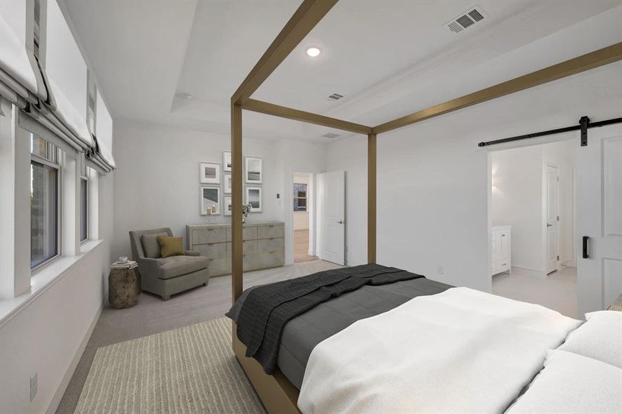 Furnished interior view inside a new home in Timberbrook, Justin (Image 16). Furnished interior view inside a new home in Timberbrook, Justin (Image 16).