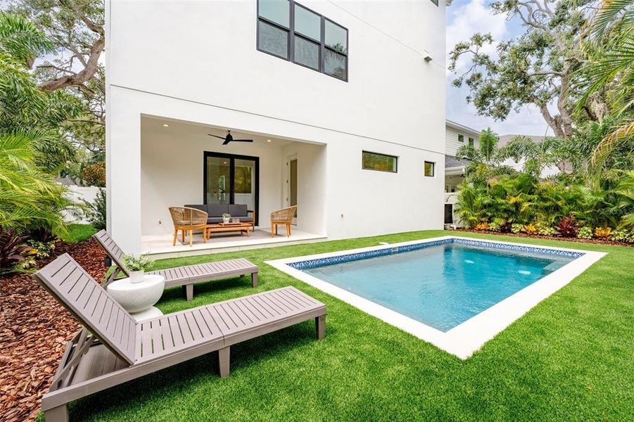 Front exterior of a new home in , Tampa, FL, highlighting curb appeal (Image 24).