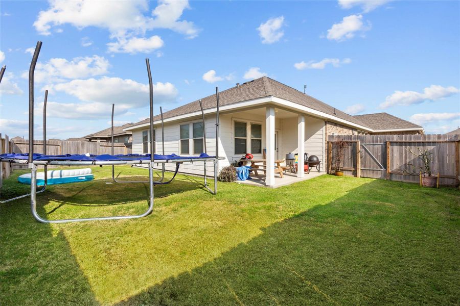 Exterior details and patio area of a home in , Baytown (Image 4). Exterior details and patio area of a home in , Baytown (Image 4).