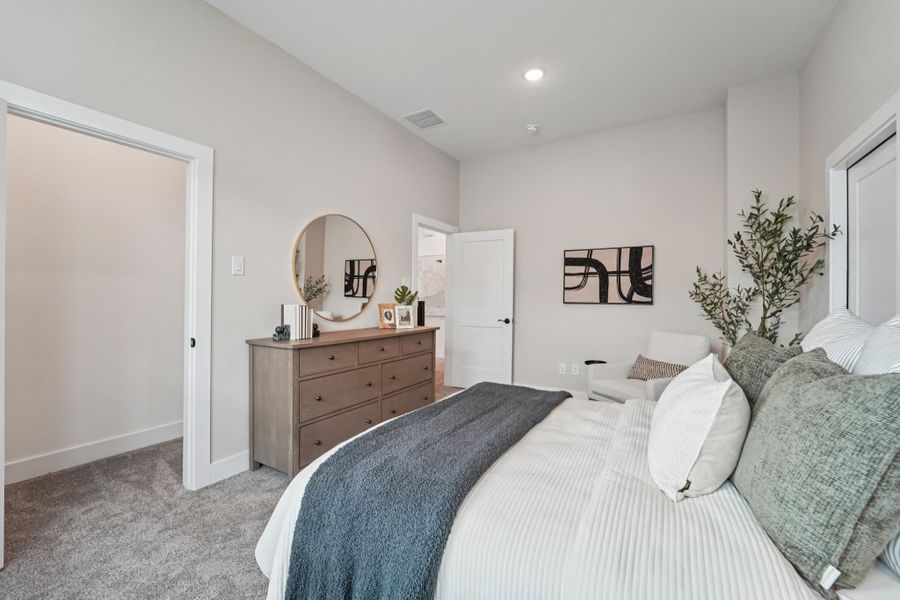 Furnished interior view inside a new home in Bridgeland, Cypress (Image 13).