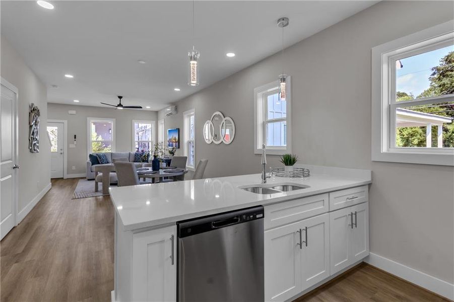 Furnished interior view inside a new home in , Atlanta (Image 21).