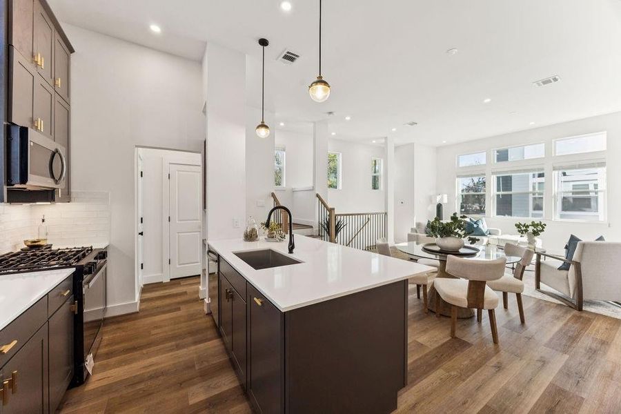 Furnished interior view inside a new home in , Houston (Image 23).