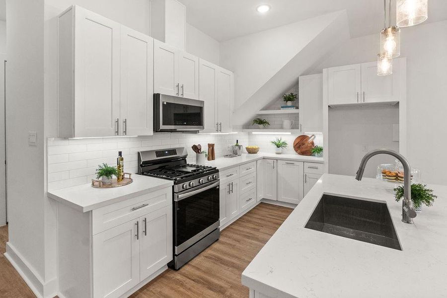 Furnished interior view inside a new home in , Houston (Image 9).