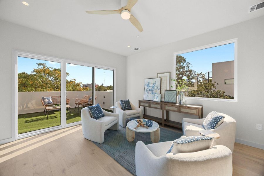 Furnished interior view inside a new home in , Austin (Image 28).