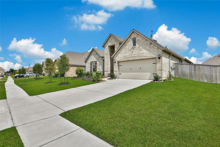 Two car garage with automatic opener for convenience