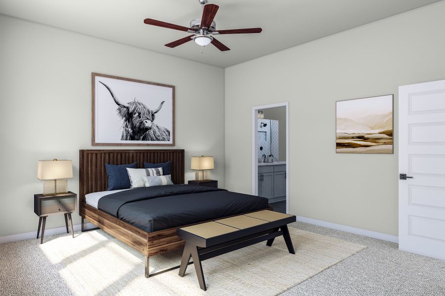 Furnished interior view inside a new home in Park Central, Georgetown (Image 9). Furnished interior view inside a new home in Park Central, Georgetown (Image 9).