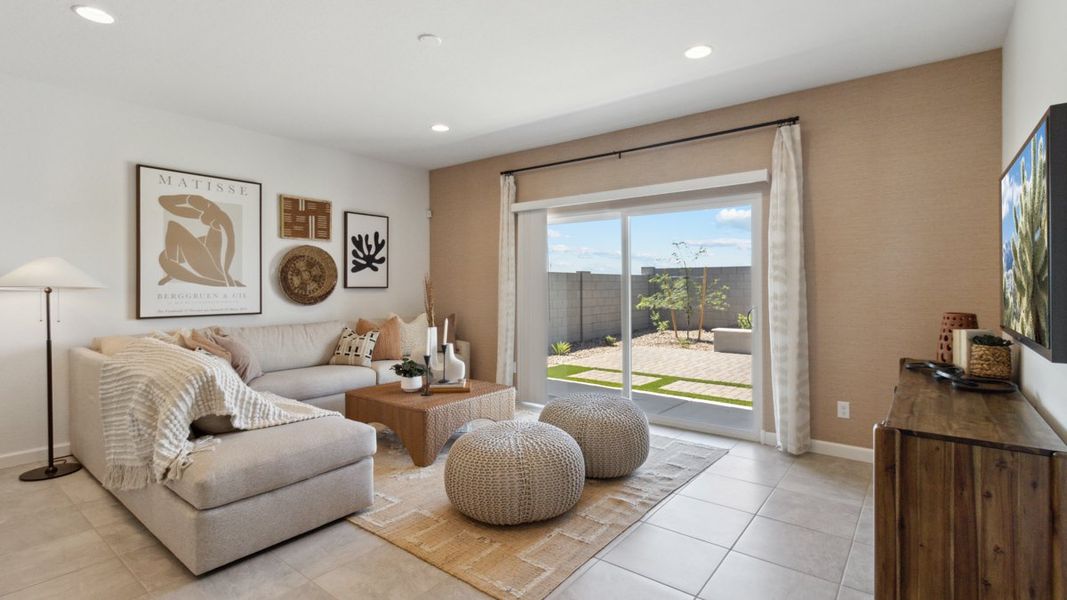 Furnished interior view inside a new home in Heartland Ranch, Coolidge (Image 13).