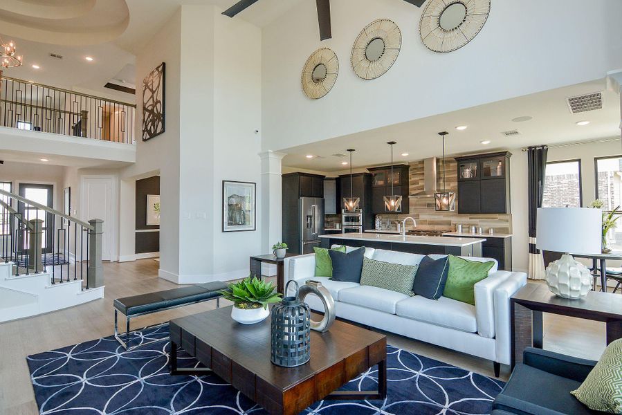 Furnished interior view inside a new home in Bridgeland, Cypress (Image 14).