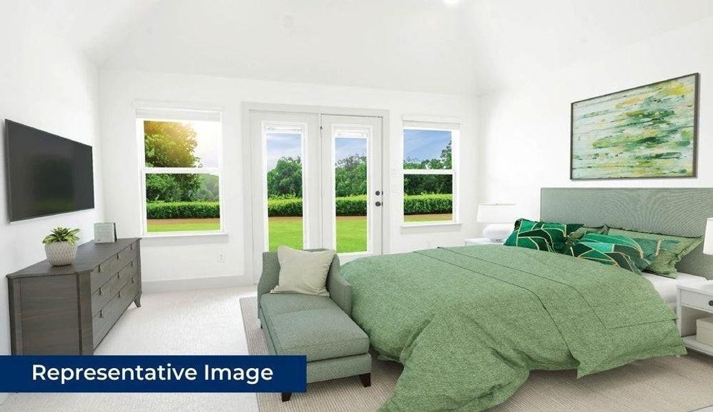 Furnished interior view inside a new home in The Abbey at Mercer Crossing, Farmers Branch (Image 6).