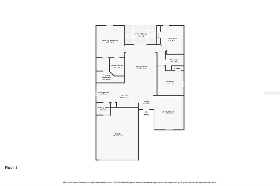 2D floor plan layout of this home in , Deltona, FL (Image 4). 2D floor plan layout of this home in , Deltona, FL (Image 4).
