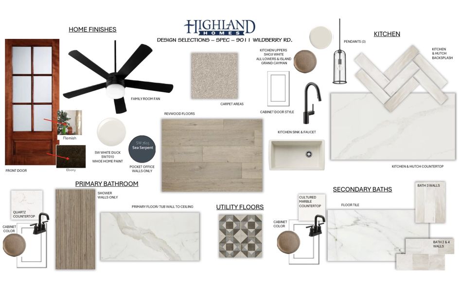 Sample of building materials used in homes in Wildridge, Oak Point (Image 19).