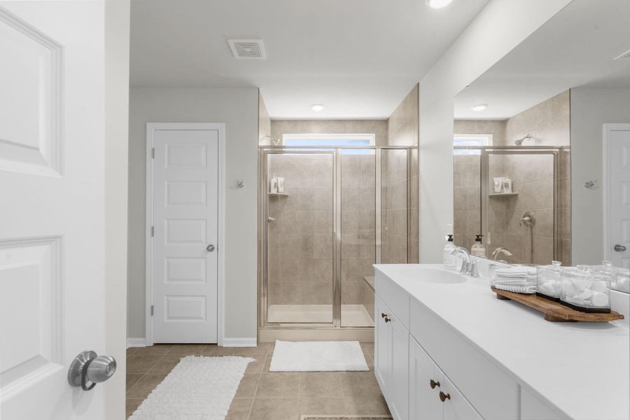 Furnished interior view inside a new home in Sweetgrass at Summers Corner, Summerville (Image 39).