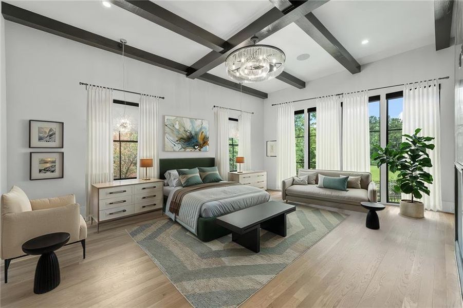 Furnished interior view inside a new home in , Acworth (Image 58).