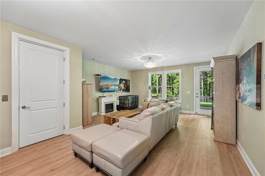 Furnished interior view inside a new home in Lakeside at River Green, Canton (Image 47).