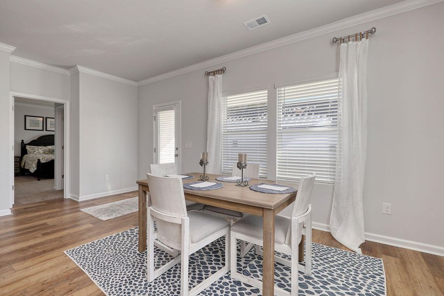 Furnished interior view inside a new home in Fairway Woods at Wyboo, Manning (Image 12).