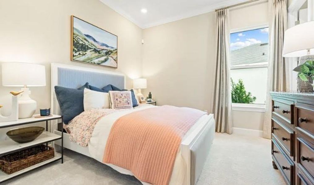 Furnished interior view inside a new home in Esplanade at Starling, Punta Gorda (Image 6).