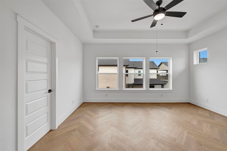 Spacious, unfurnished interior of a new home in Easthaven at Bridgeland Central - Horizon Collection, Cypress (Image 24).