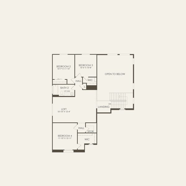 2D floor plan layout of this home in Jorde Farms, Queen Creek, AZ (Image 24).