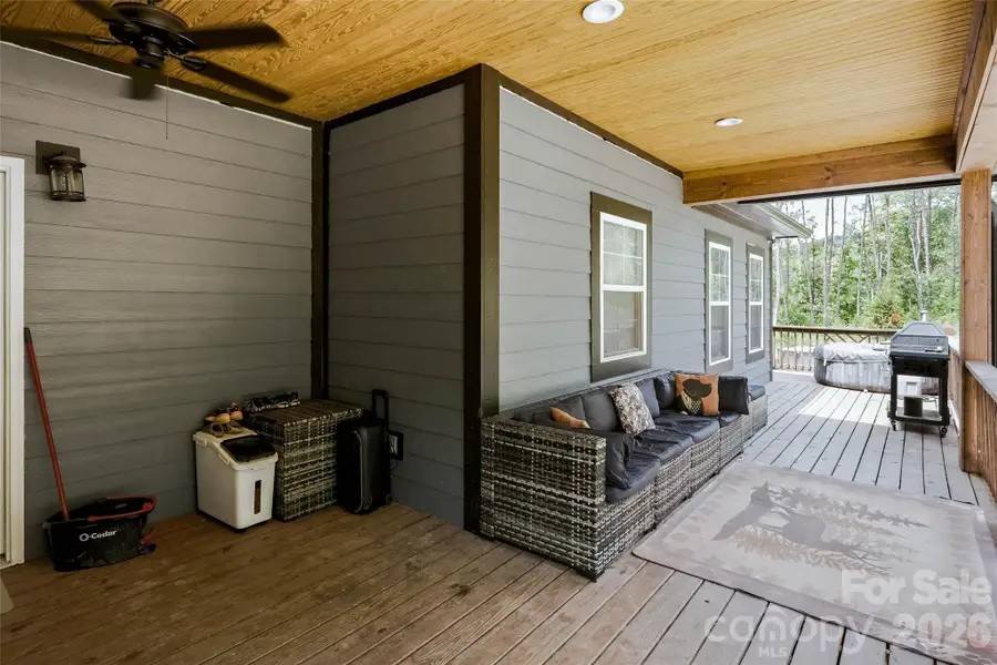 Exterior details and patio area of a home in , Old Fort (Image 21).