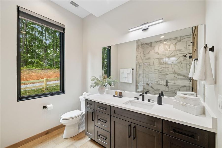 Furnished interior view inside a new home in , Blairsville (Image 28).