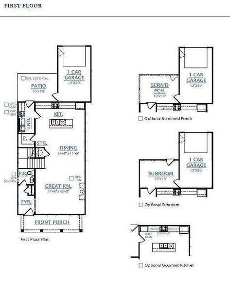 2D floor plan layout of this home in Sweetgrass Station, Summerville, SC (Image 4).