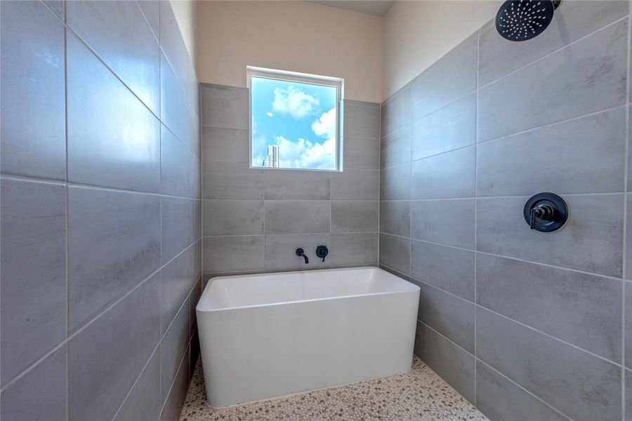 Spa-like primary bathroom