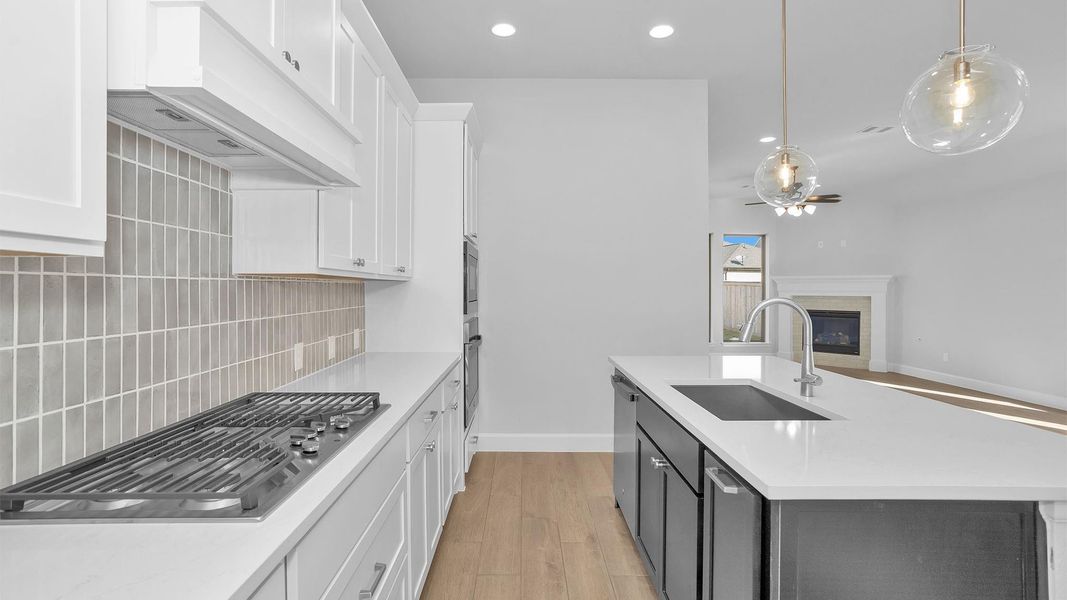 Furnished interior view inside a new home in Bridgeland, Cypress (Image 5).