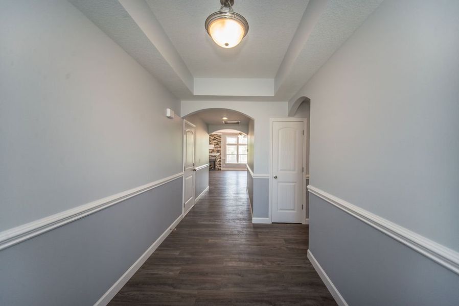 Representative unfurnished interior of a home built from the Franklin by Enchanted Homes in Guadalupe Heights, Seguin (Image 46).